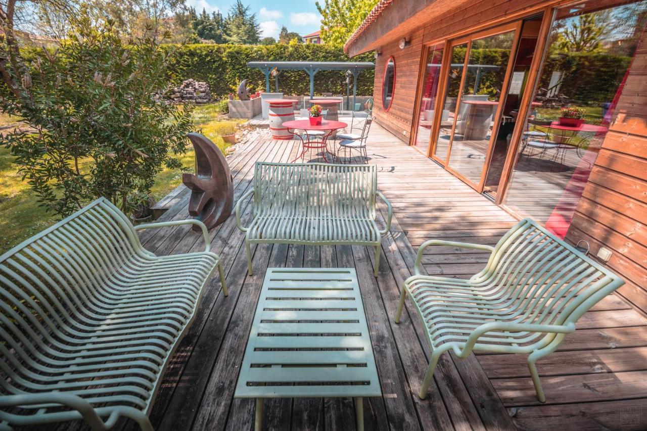 Chambre D'Hotes Neptune Wood Arzens Exterior foto