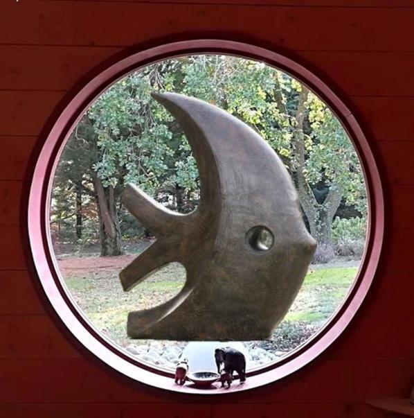 Chambre D'Hotes Neptune Wood Arzens Exterior foto